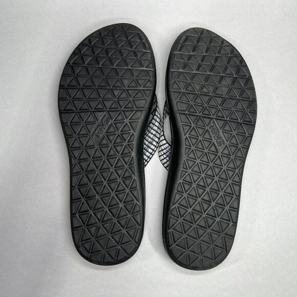 Teva Voya Sandals Women's Size 9 Black Summer Beach Athletic Recovery Flip Flops - Picture 9 of 11